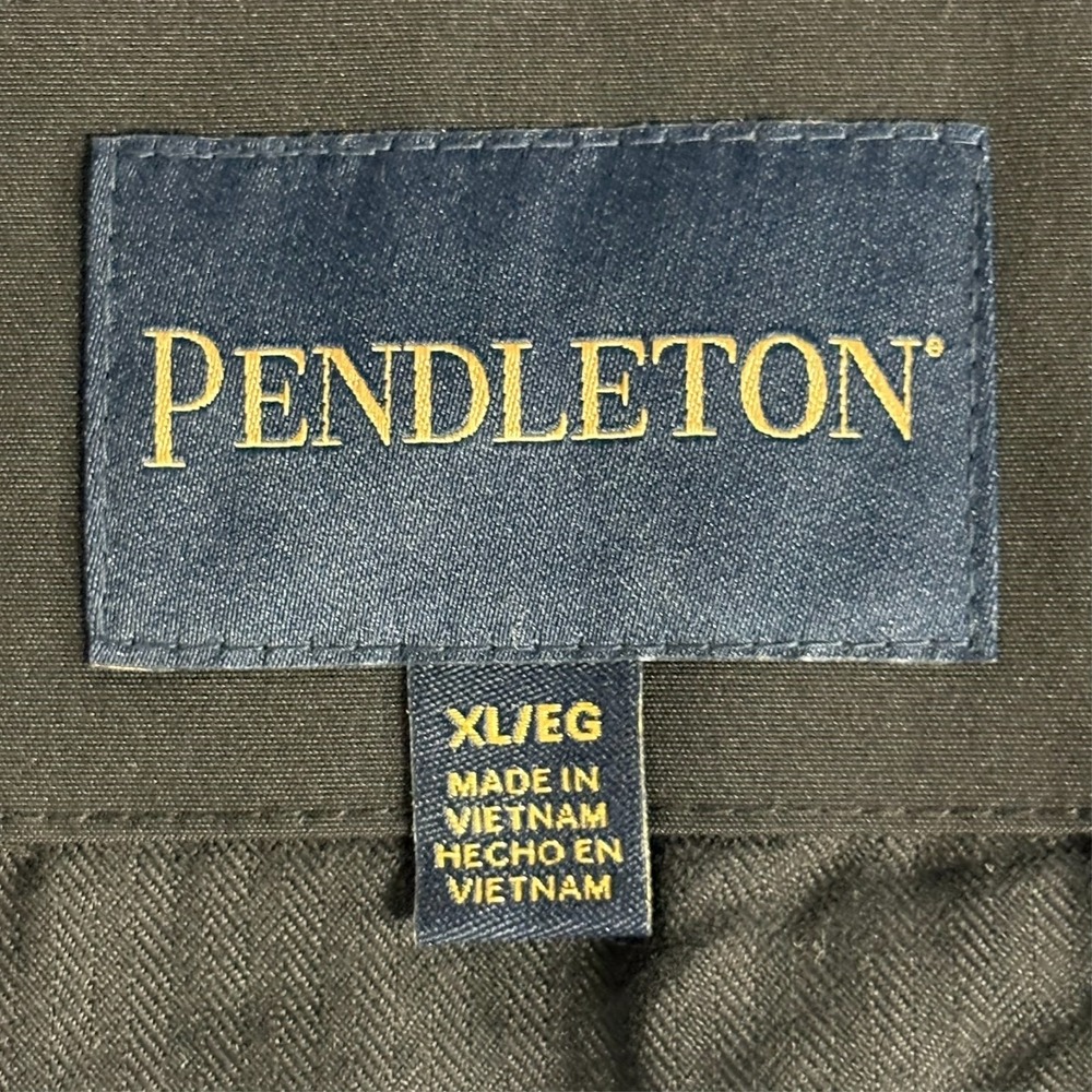 Pendleton Hooded Wool Blend Jacket Mens XL Blue Striped Removeable Hood NWT - Picture 5 of 10
